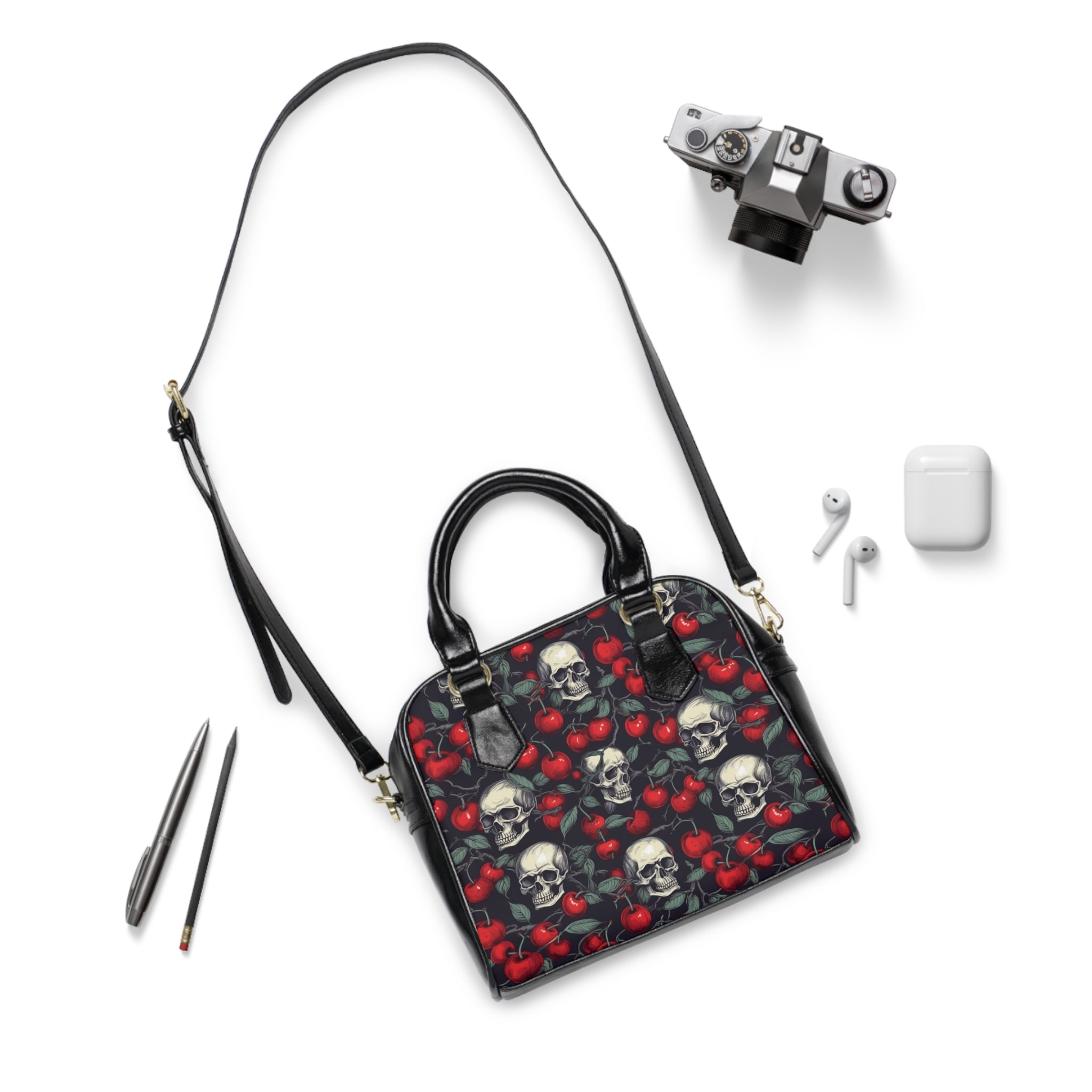 Crimson Skull Handbag
