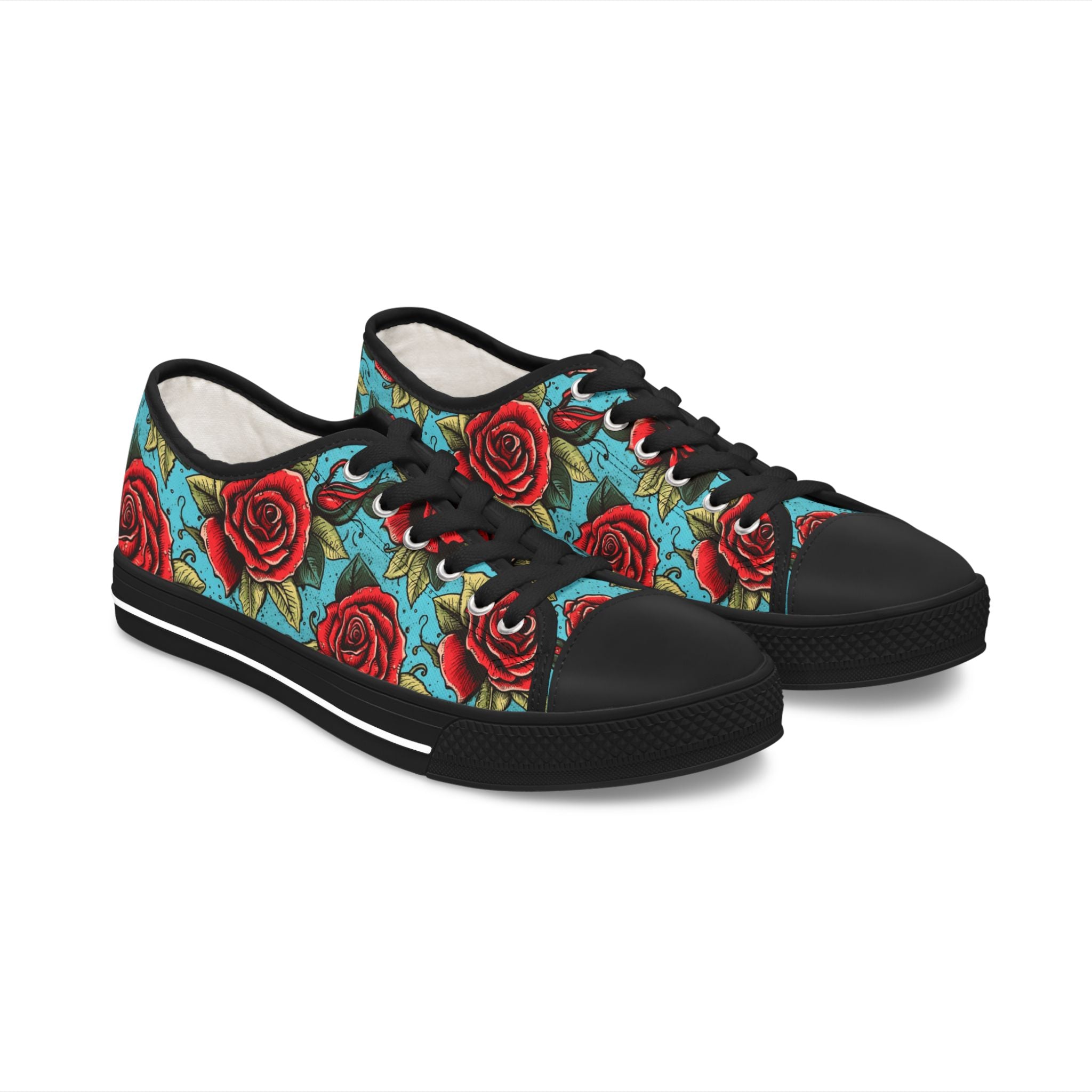 Rose Tattoo Low Top Sneakers