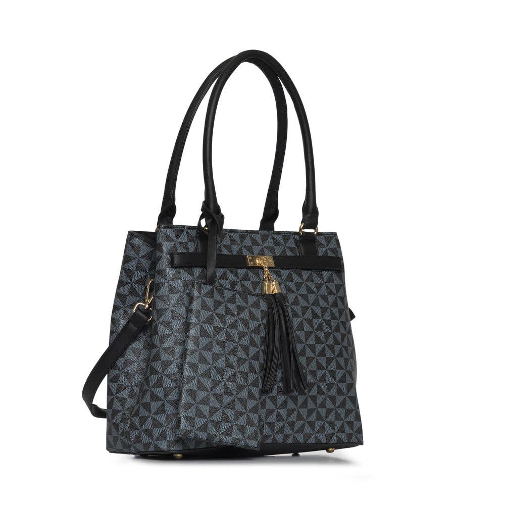 Medium Fashion Inspired Handbag w/ Matching Wallet M20201