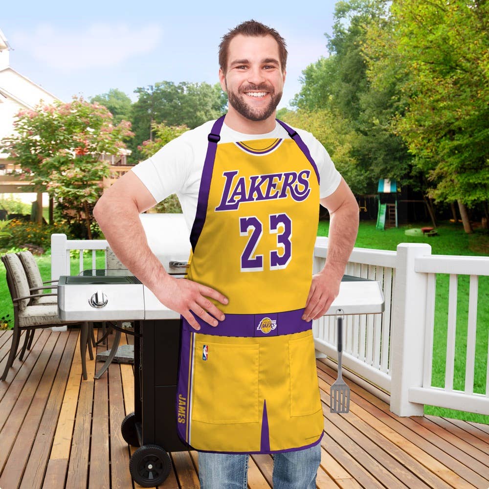 Los Angeles Lakers NBA Jersey Apron - LeBron James