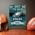 Philadelphia Eagles Embossed Metal Sign