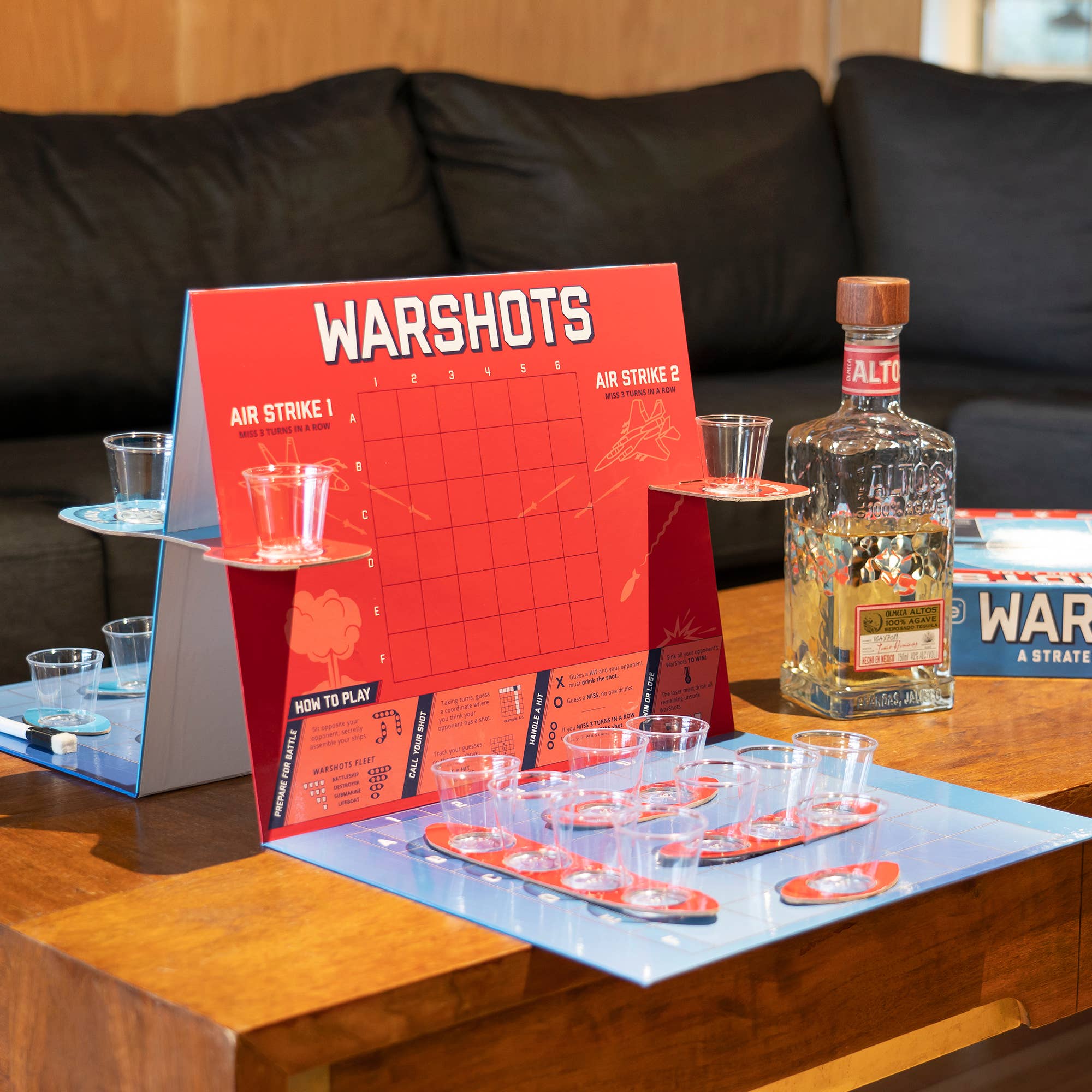 WARSHOTS Battleship Shot Drinking Board Game