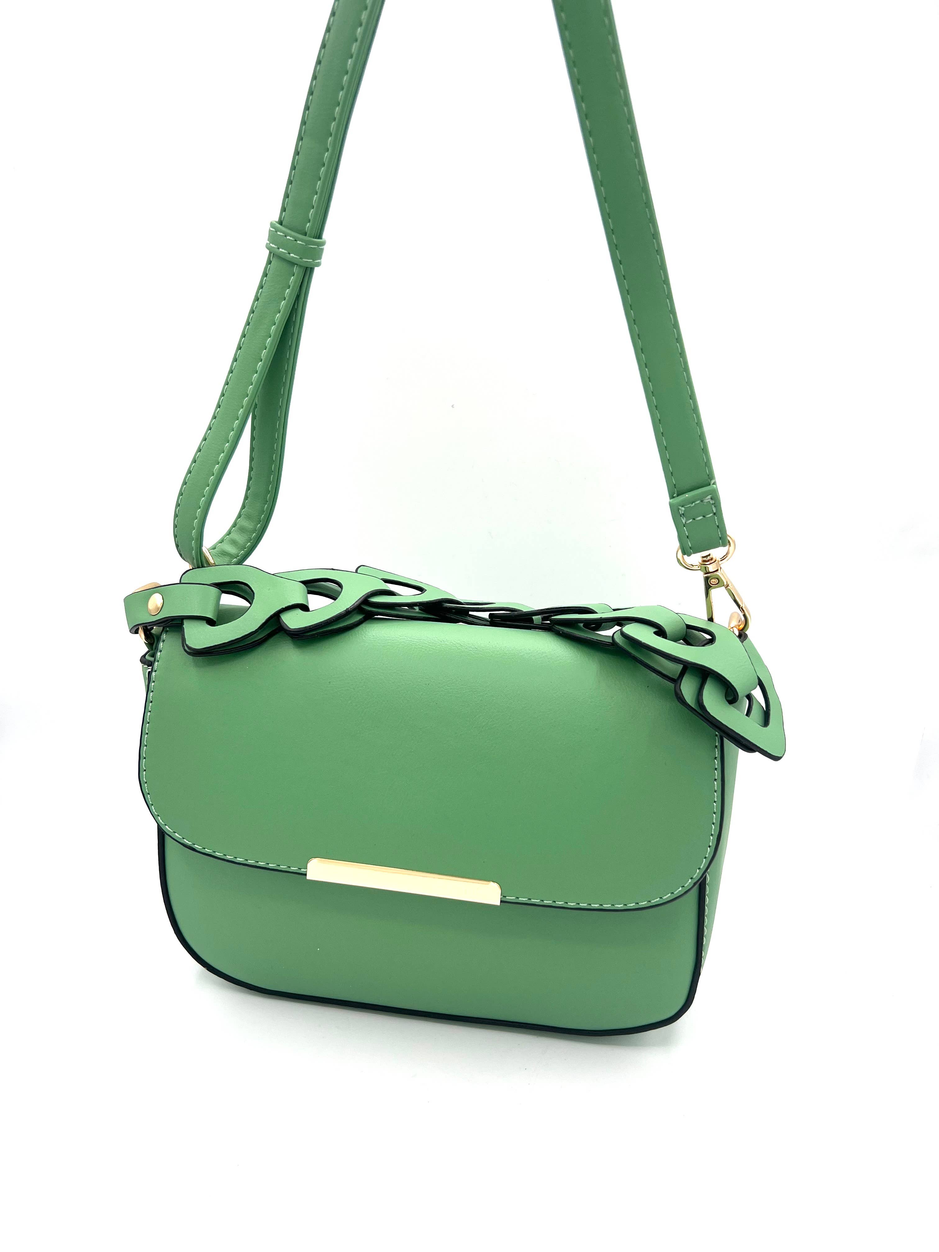 KZS 2934 Sassy Ladies Crossbody Handbag: PINK