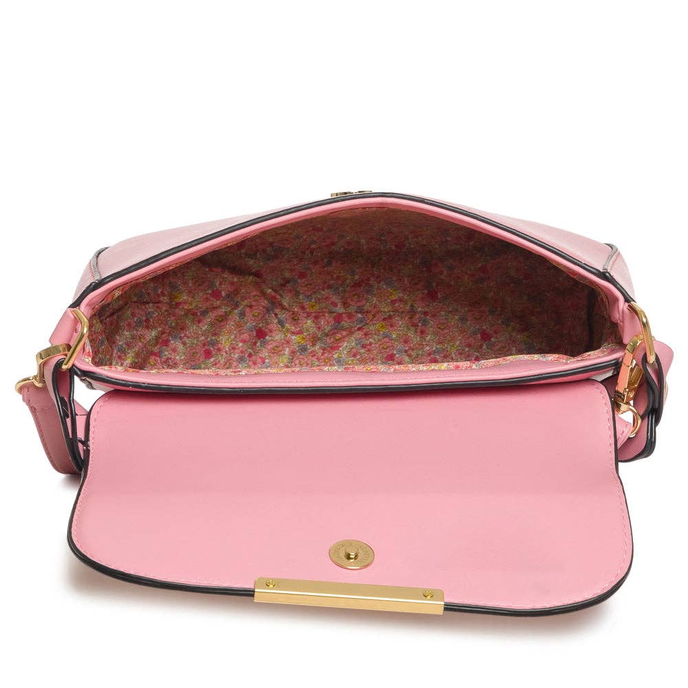 KZS 2934 Sassy Ladies Crossbody Handbag: PINK