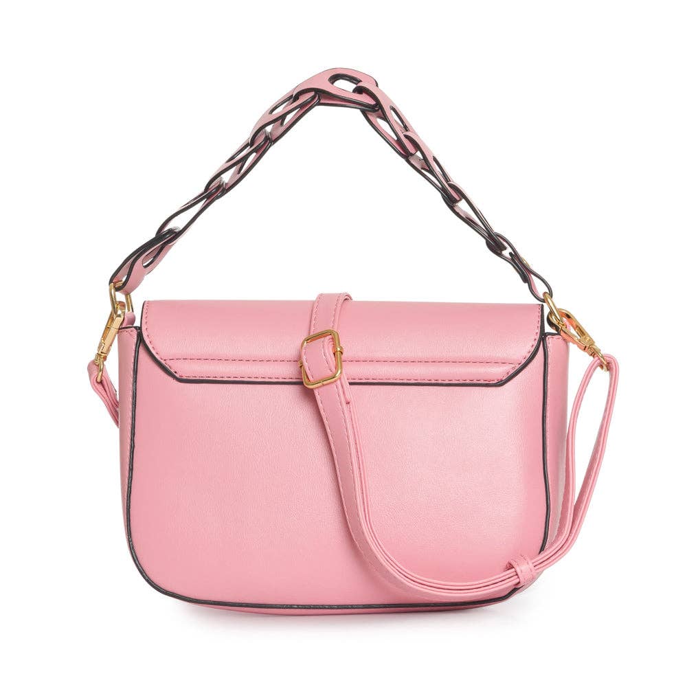 KZS 2934 Sassy Ladies Crossbody Handbag: PINK