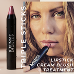 Triple Sticks Lipstick, Cream Blush, and Treatment in Daisy Glow