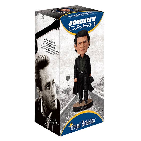Royal Bobbles Johnny Cash Collectible Bobblehead Statue