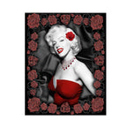 Marilyn Throw Blanket - Red Roses